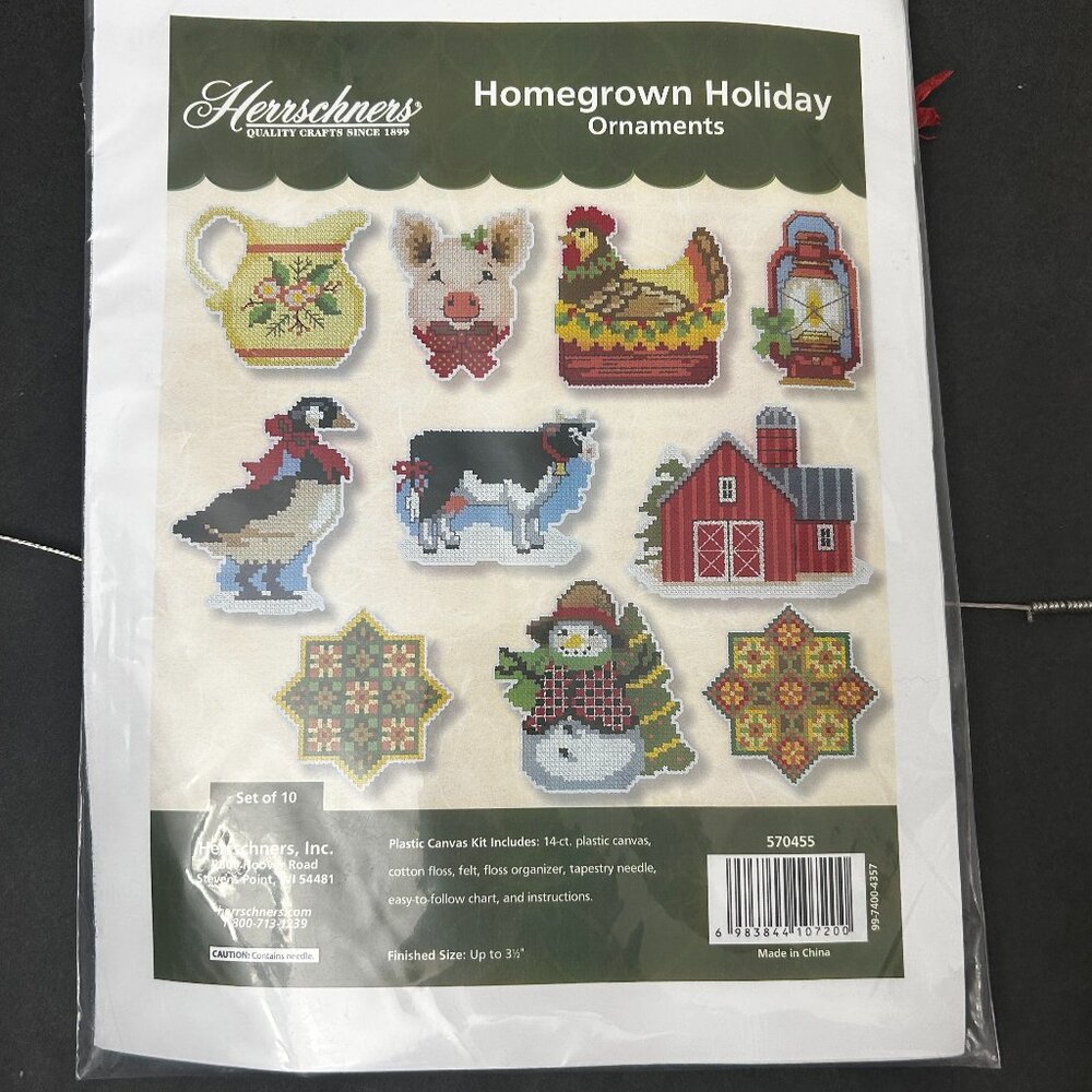 Herrschners | Homegrown Holiday Ornaments | 570455